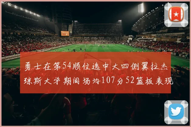 勇士在第54顺位选中大四侧翼拉杰琼斯大学期间场均107分52篮板表现出色